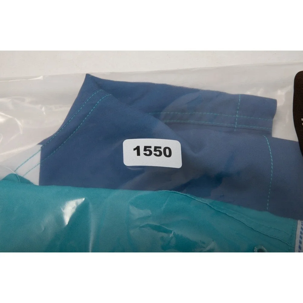 Southern Tide Bathing Suit Swim Trunks Mens Medium Blue White Striped  Lined - Picture 10 of 10